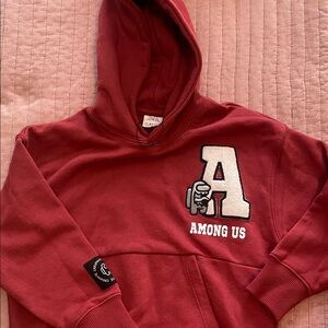 Zara Red Among Us Kids Hoodie
